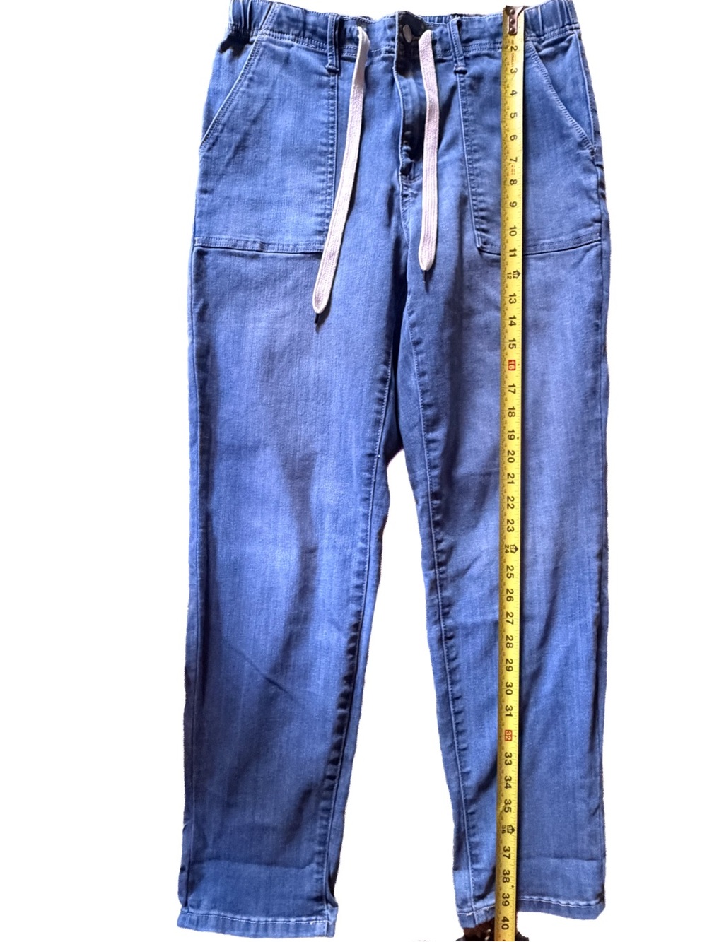 🥳 HP! Judy Blue 6 8 10 Pull-On Jogger Jeans Drawstring Size 7 28 JB88496 Pants - Picture 12 of 14